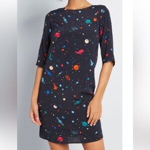 NWT SugarHill Brighton Cosmic Shift Alison Tunic Dress Long sleeve US 6